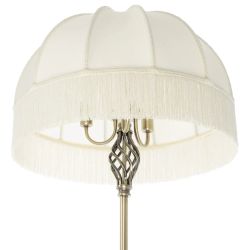 Citilux Базель CL407931T Торшер бронза со столиком и бежевым абажуром