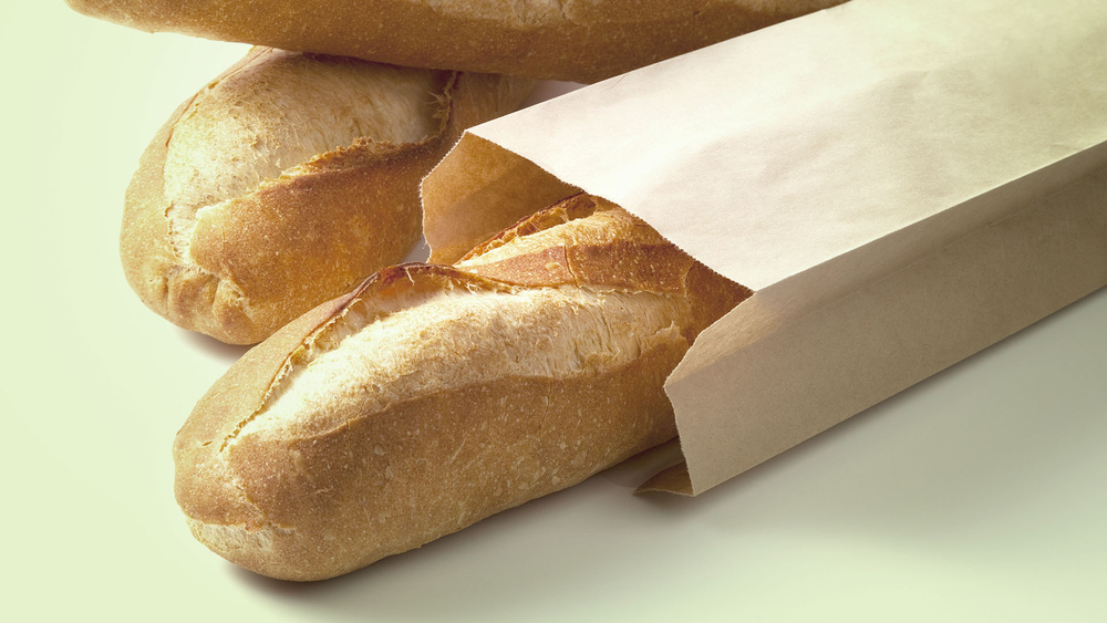 Пакеты бумажные без окна 9х4х20.5см для багетов крафт (1/4000шт)