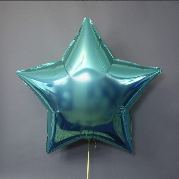 Г Шар звезда 36" / 91 см Металлик Бирюзовый / Tiffany (БГ-150)