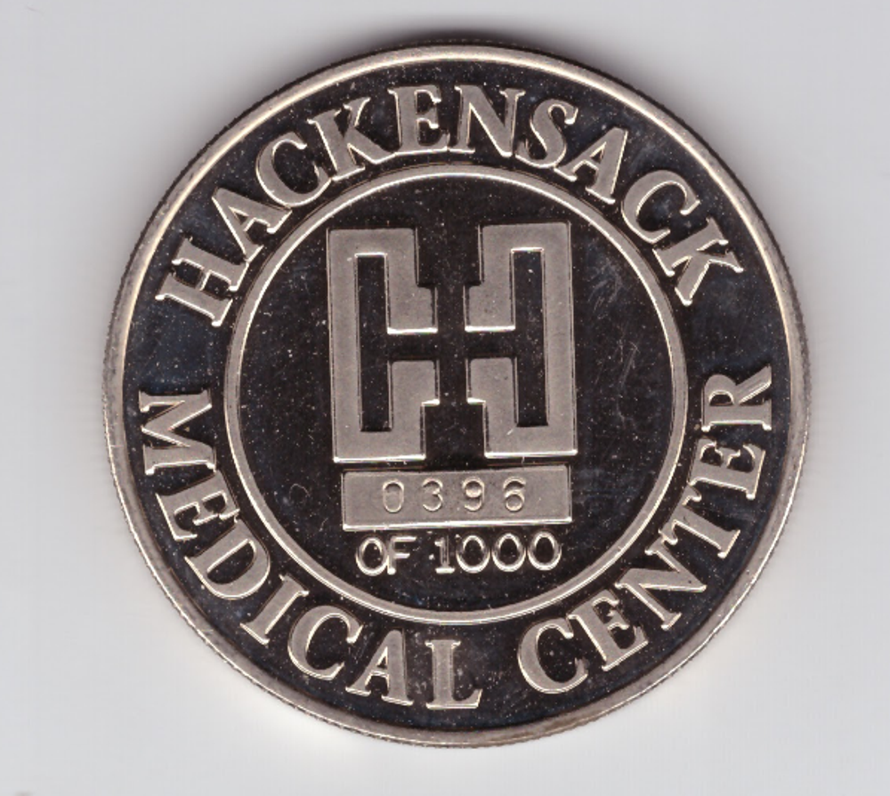 Жетон "Медицинский центр Hackensack"