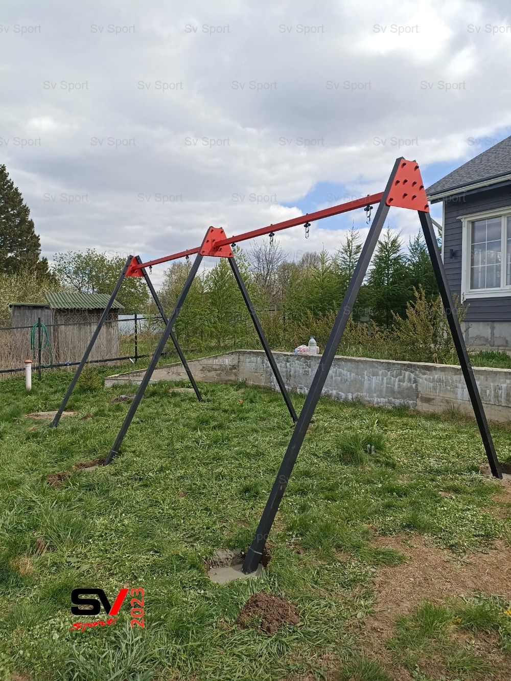 Монтаж уличных качелей Sv Sport Maxi х 2