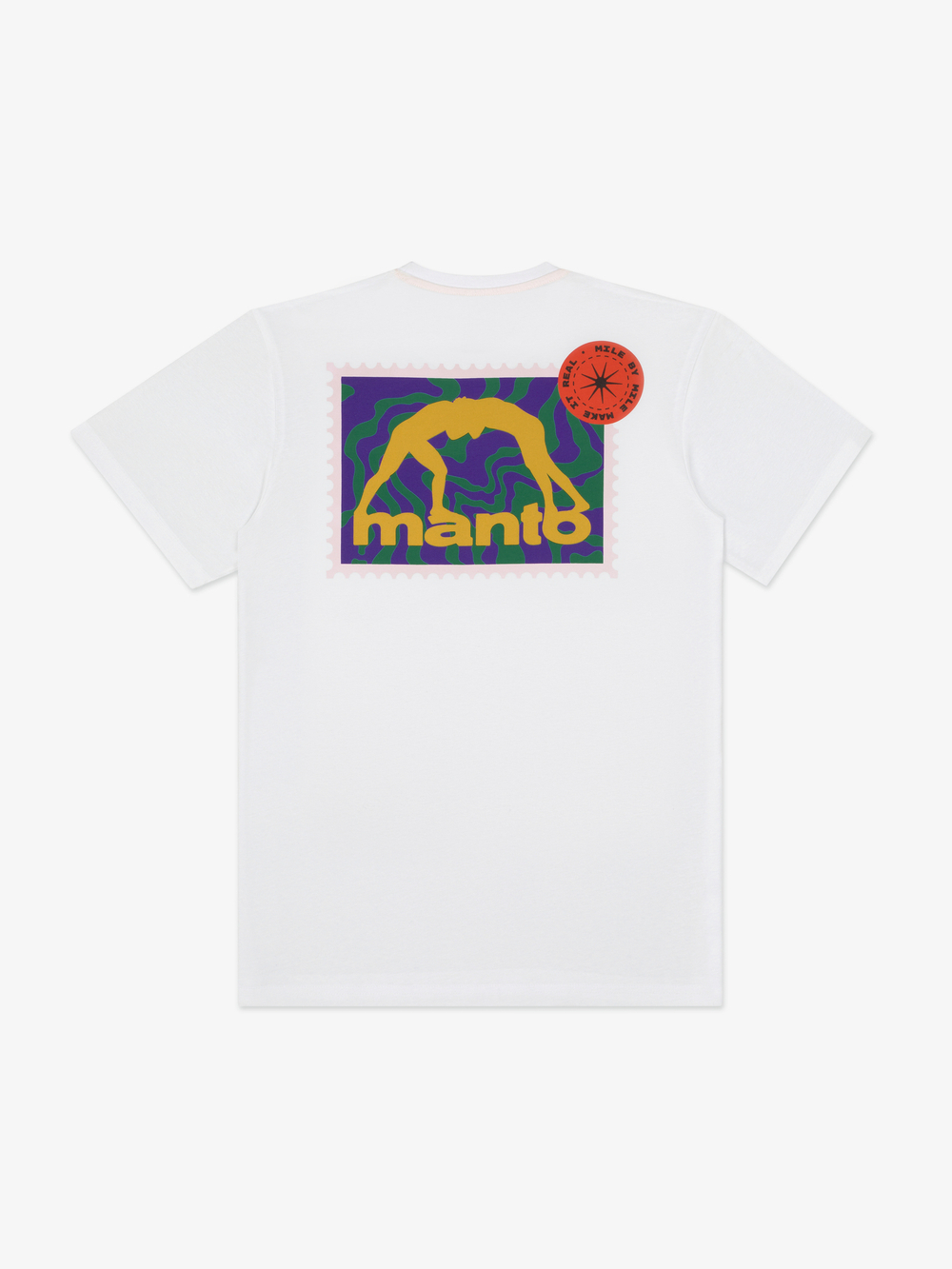 Футболка MANTO STAMP 25 белая