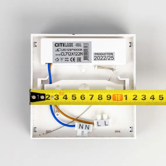 CL712X122N Тао Черный Св-к Накл. LED 12W*4000K