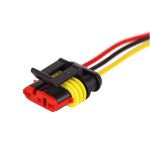 DJ7031-1.5-21 автомобильный разъем гнездо с проводом 20см (3-х контактный)