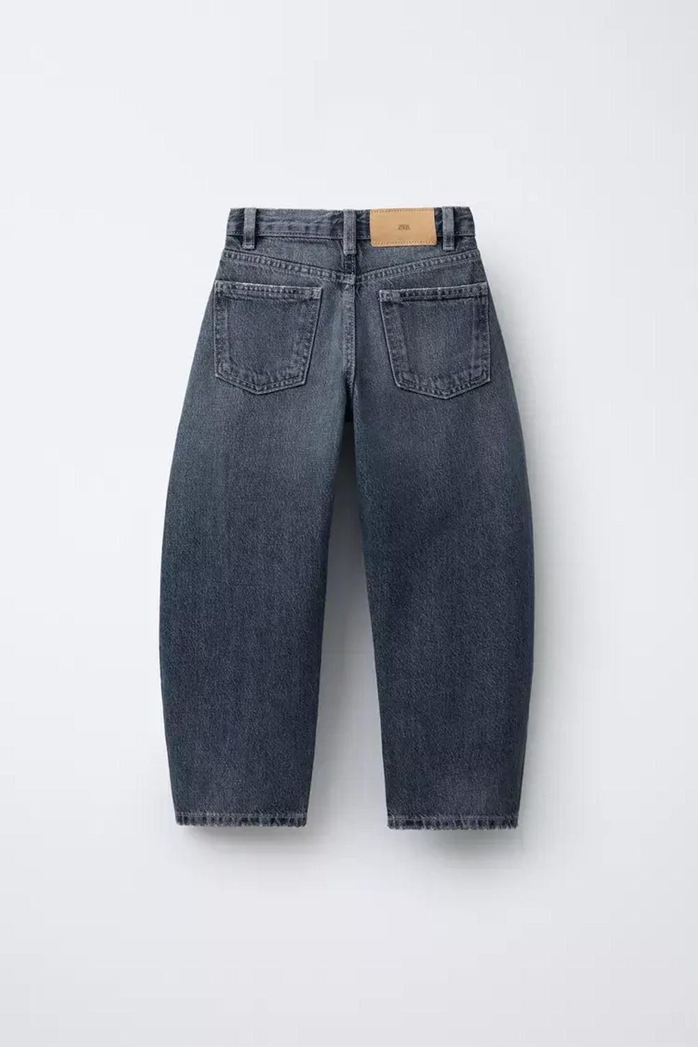 ZARA ДЖИНСЫ BARREL, СИНИЙ