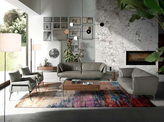 Тумба под ТВ Angel Cerda 3085, 188х39 см, стекло, шпон ореха