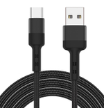 Кабель ROSCO Type-C 2 метра оптом (арт. CABLE-USB-TYPE-C-2M-BLACK)
