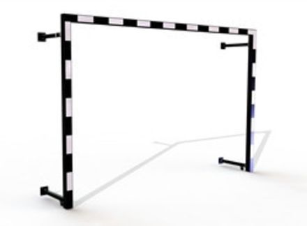 Ворота минифутбольные складные без сетки 2х3х0,5 м.