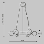Подвесной светильник Maytoni MOD299PL-L60BC3K