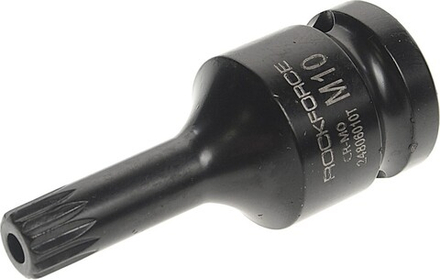 Головка-бита SPLINE ударная 1/2", M10 с отверстием ROCKFORCE RF-24806010T