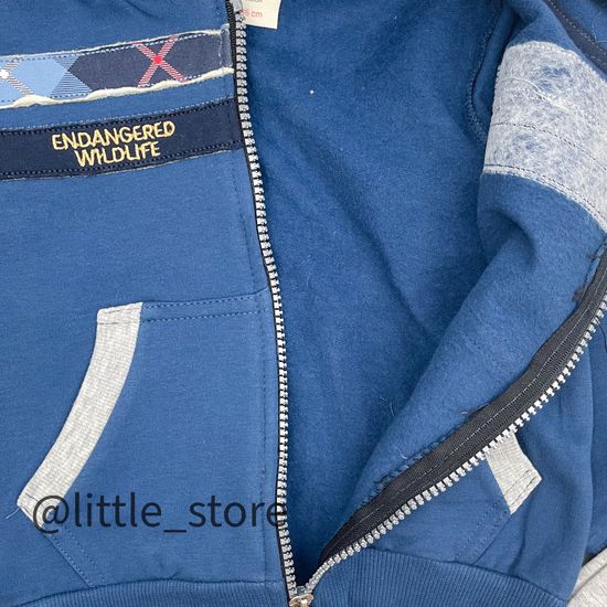 Комплект утепленный "Bear team" синий/серый