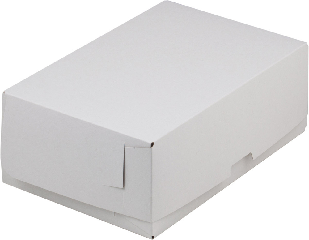 Коробка под пирожные 19*13*7,5см белая без окна