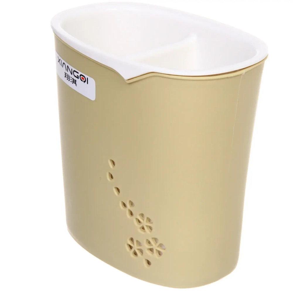 Подставка для столовых приборов «SEGRETO» 13*9*13см 2секции оливковая