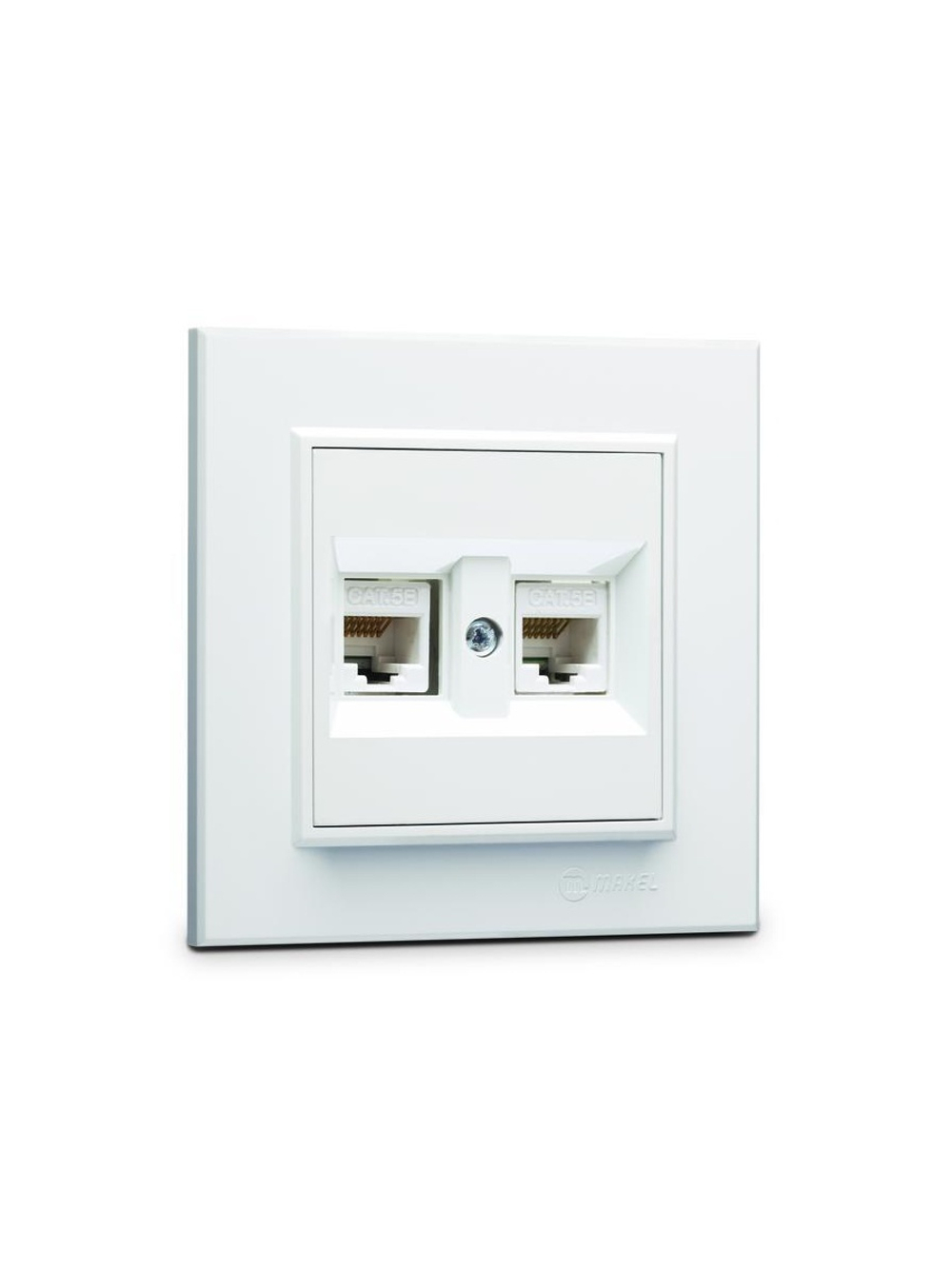 Розетка компьютерная двойн. СП Karea 16А IP20 CAT 5 бел. Makel 56001036