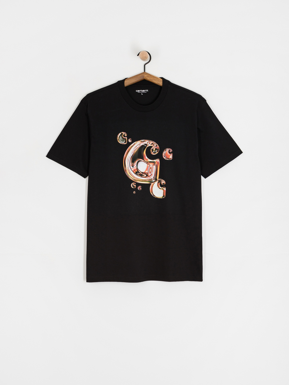 Футболка Carhartt WIP Solar Chrome C-Logo чёрная
