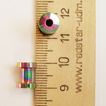Тоннель для пирсинга ушей 4 мм диаметр. Медицинская сталь, цветное анодирование. 1 пара