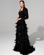 Юбка Goddess с вышивкой ручной работы