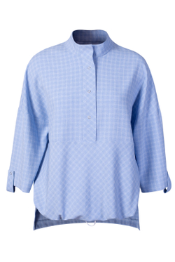 Блузка женская 3726ЛП, клетка #259Клб093726ЛП