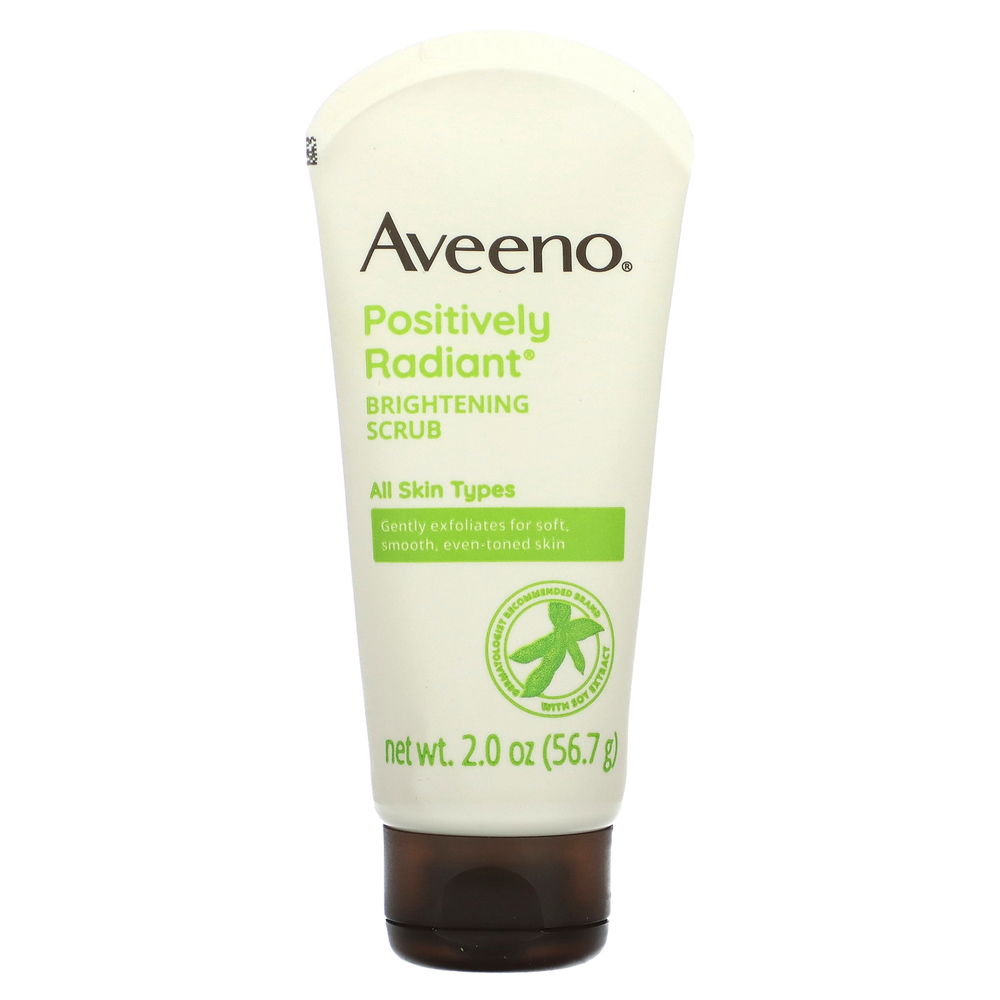 Aveeno, Active Naturals, Positively Radiant, осветляющий скраб для ежедневного применения, 56,7 г (2,0 унции)