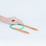 Деревянные круговые спицы для вязания из дерева вишня 12 мм. N24