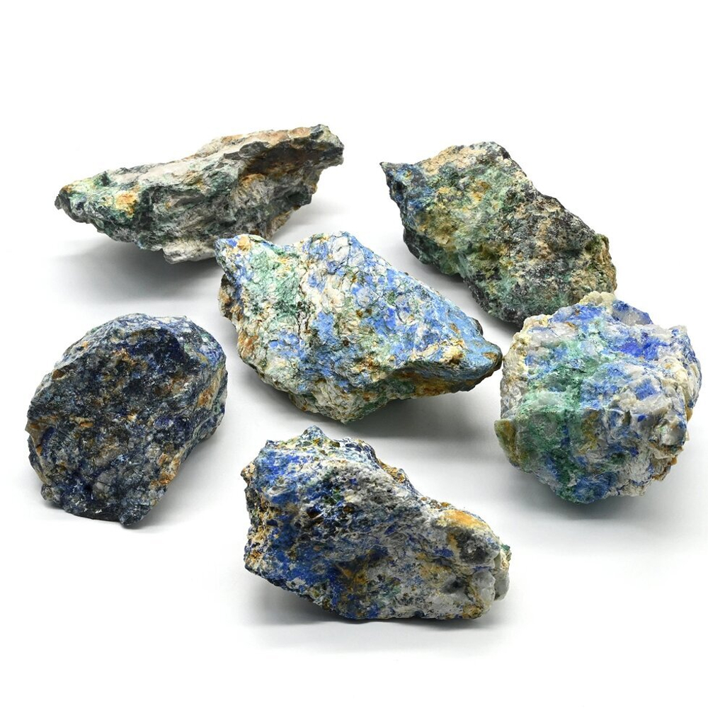 Минерал азурмалахит 37*30*22 мм, 30-39 гр.