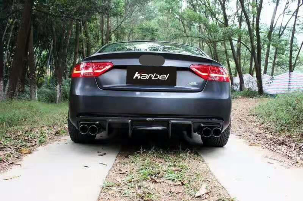 Карбоновый диффузор для AUDI A5 2012-2016 B8.5 Ауди обвес