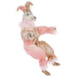 GAEM Игрушка набивная подвес "Лошадь-клоун", L15 W9 H36/24 см