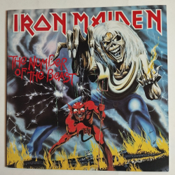 Винтажная виниловая пластинка LP Iron Maiden The Number Of The Beast (Japan 1982) (No Obi)