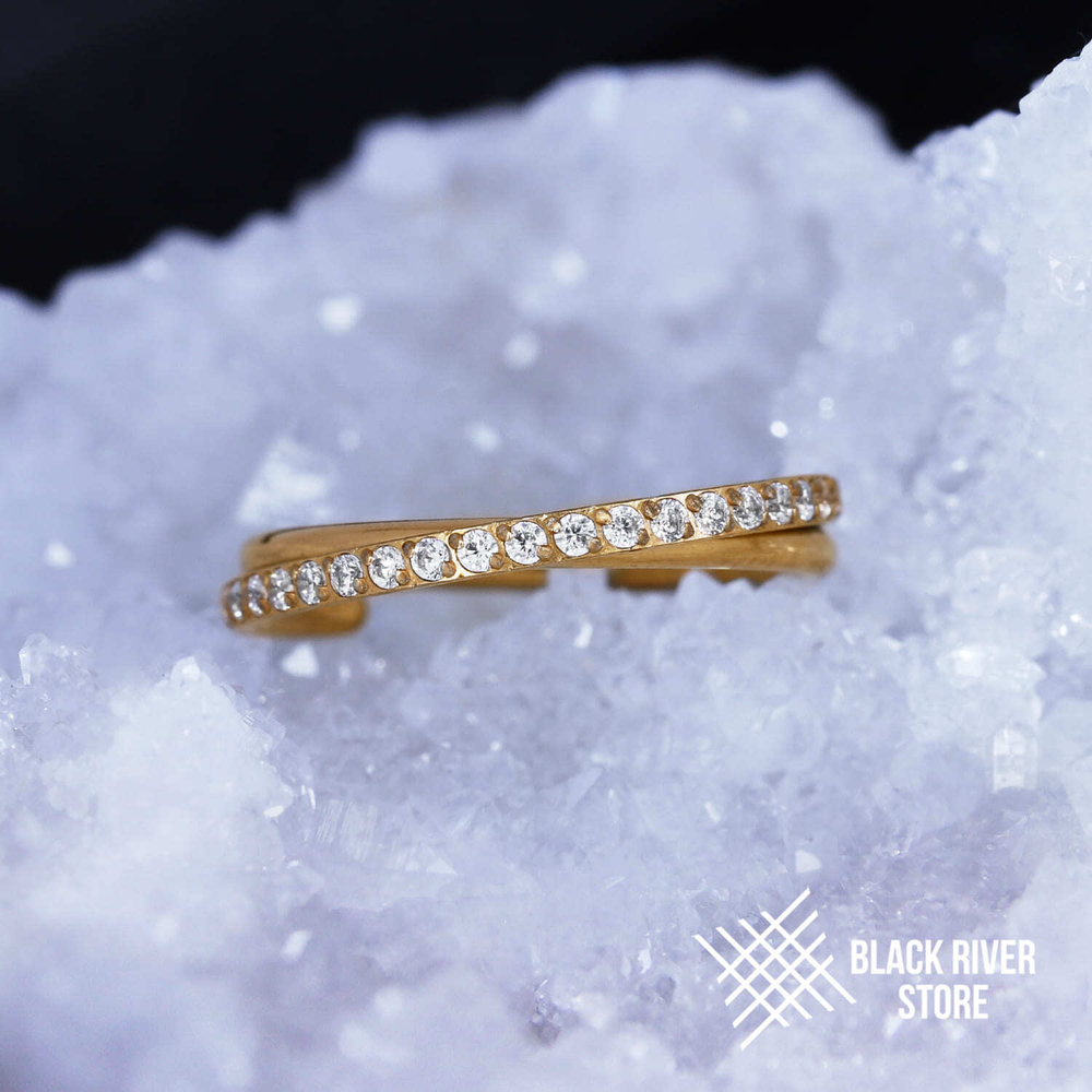 Кликер Weave Crystal PVD Yellow 1.2мм