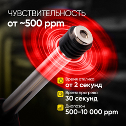 Газоанализатор цифровой на аккумуляторе iCartool IC-M101Z