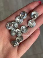 Пуговицы стразы серебро 12,5 мм.