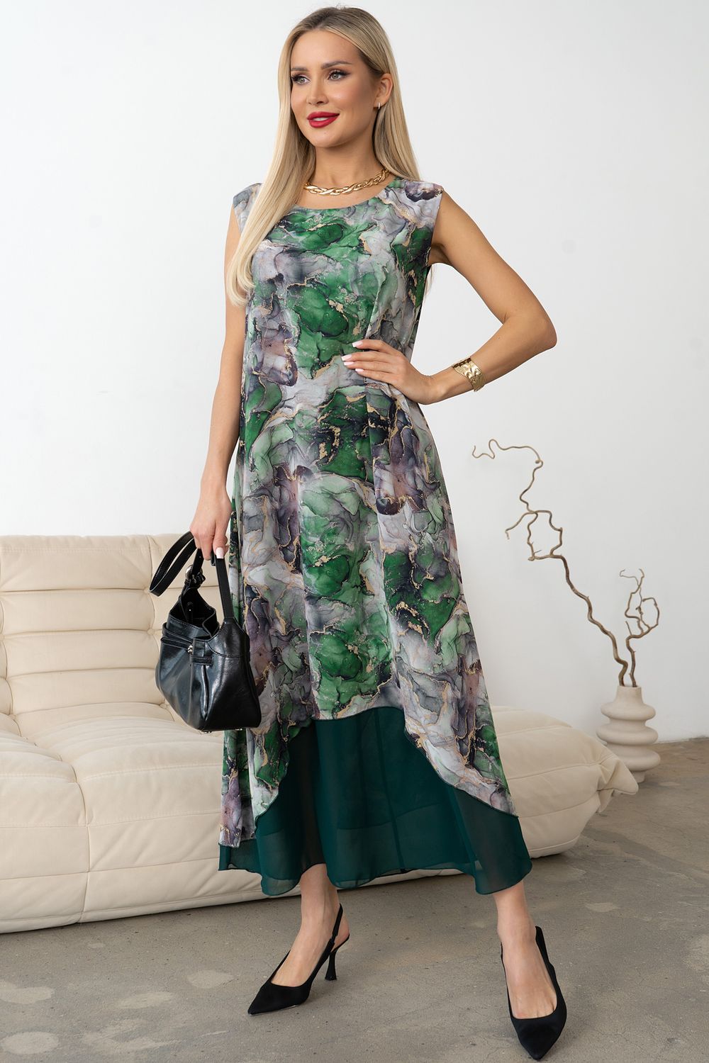 Платье Велла (зеленый) Р11-1171/5 Nikol