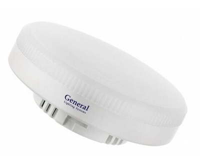 Лампа светодиодная General GX53 12W(770lm) 4500K 4K матовый пластик 75x27мм 661894 - 10 штук