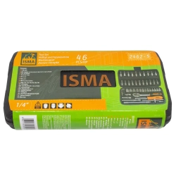 Набор инструментов 46пр.1/4''(6гр.)(4-14мм) ISMA ISMA-2462-5