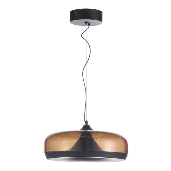 SL6014.603.01 Светильник подвесной ST-Luce Черный/Коричневый, с пузырьками LED 1*42W 3000K RIPPLE