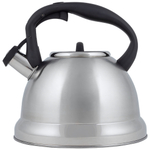 Чайник 3,5л нерж со свистком "Unico stile", смешанная полировка, ручка soft-touch