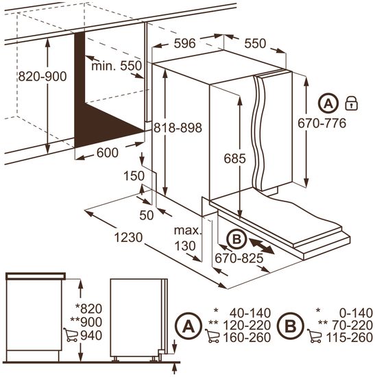 Встраиваемая посудомоечная машина AEG F 99970 VI