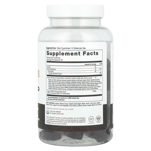 Om Mushrooms, Master Blend, жевательные таблетки с грибами, со вкусом ягодного ассорти, 56 веганских жевательных таблеток