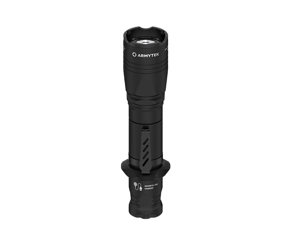 Фонарь светодиодный тактический Armytek Dobermann Pro Magnet USB, 1400 лм, теплый свет, аккумулятор