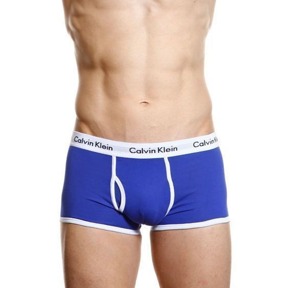 Мужские трусы боксеры индиго Calvin Klein 365 Trunks Indigo