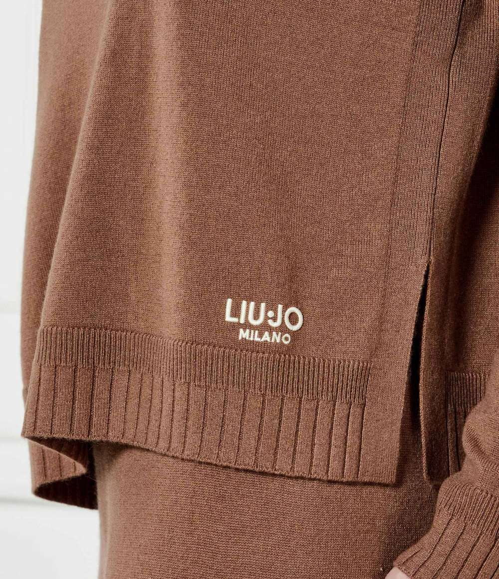 Шерстяной свитер Liu Jo Sport - коричневый(TA5078 MS026)