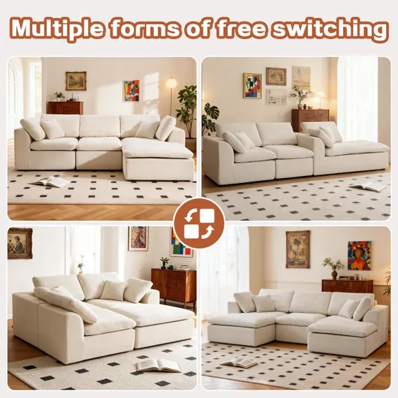 Диван NIMBUS, жемчужный