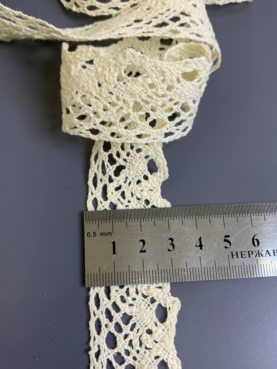 Тесьма хб, беж, 3,0см AF8480