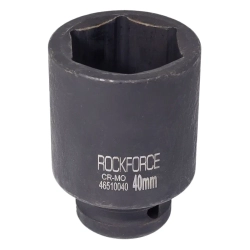 Головка ударная глубокая 40мм 6гр. 1'' RockForce##Rock FORCE RF-48510040
