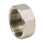 Заглушка латунь никель Ду 40 (1 1/2") ВР VALFEX VF.590.N.112
