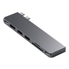 Адаптер Satechi USB-C Pro Hub Slim Adapter (ST-HUCPHSM) Space Gray