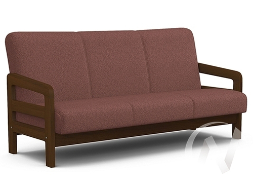 Диван Вега-34 (орех лак/UNO BERRY)