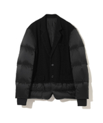 UNDERCOVER КУРТКА-ПУХОВИК ЧЕРНАЯ КОМБИНИРОВАННАЯ