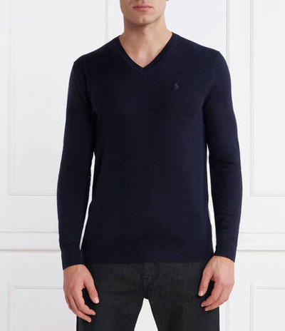 Хлопковый свитер POLO RALPH LAUREN - темно-синий(710876848)