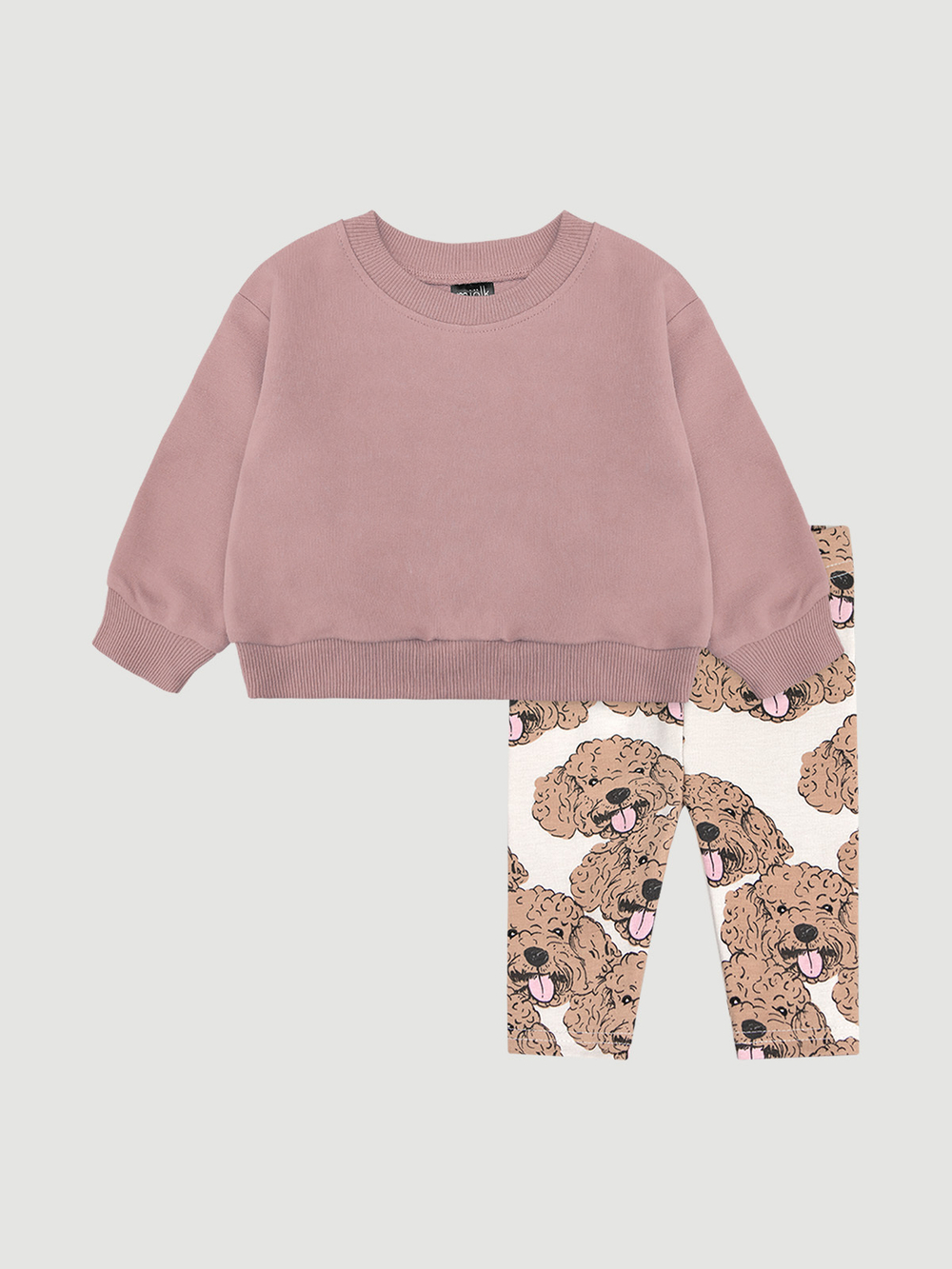 Комплект Mjölk Свитшот Desert Rose/Легинсы Мальтипу, уценка